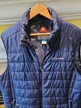 Columbia Omni-Heat Men's Navy Vest Size Large